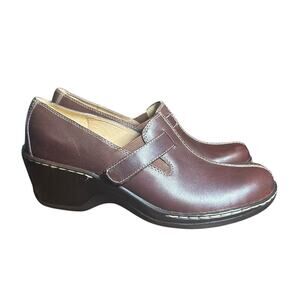 Softspots Comfort Leather Slip-On Shoes Size 7.5 Narrow Brown Cushioned Loafers